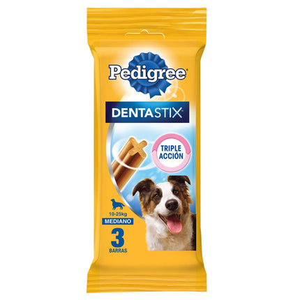Snack Perro Adulto Pedigree Dentastix Raza Mediana 3 un.