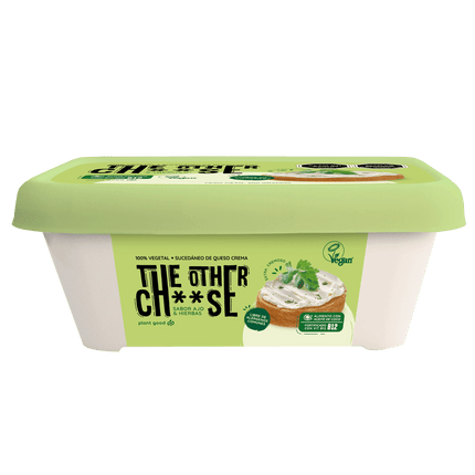 Sucedáneo de Queso Crema Ajo & Hierbas 100% Vegetal The Other Cheese 200 g