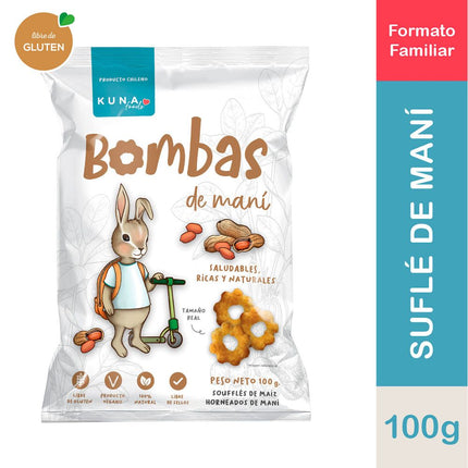 Suflé Kuna Foods Bombas Maní 100 g