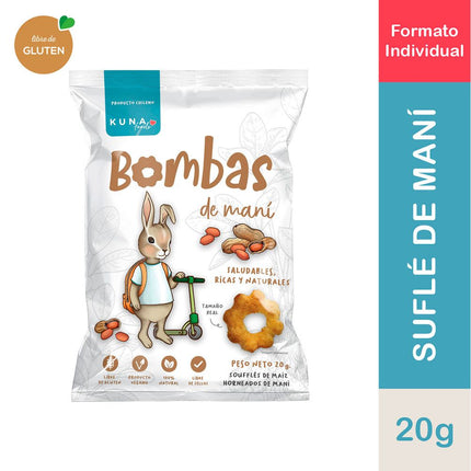 Suflé Kuna Foods Bombas Maní 20 g