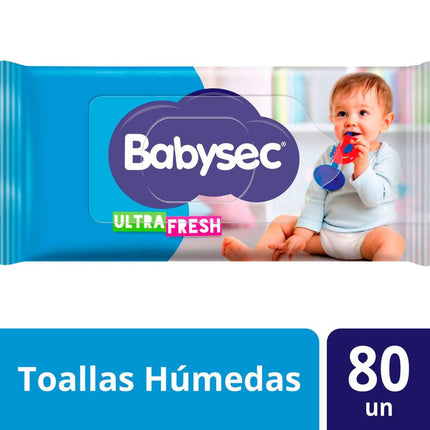 Toallas Húmedas Babysec Ultra Fresh 80 un.