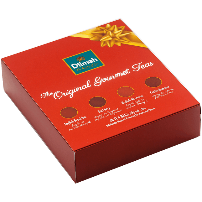 Té caja de regalo 4 variedades 40 bolsitas