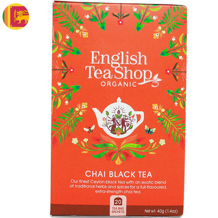 Té Negro Chai English Tea Shop Caja 20 un.
