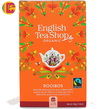 Té Orgánico English Tea Shop Descafeinado Rooibos 20 un.