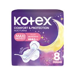 Toalla Higiénica Kotex Nocturna Maxi Protect 8 un.