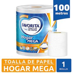 Toalla de Papel Favorita Hogar Mega 100 m