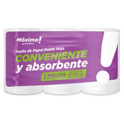 Toalla de Papel Máxima Doble Hoja 10 m 2 un.