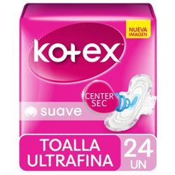 Toallas Higiénicas Kotex Ultrafinas Malla Antibacterial 24 un.