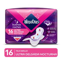 Toallas Higiénicas Nosotras Buenas Noches Ultrainvisibles 16 un.
