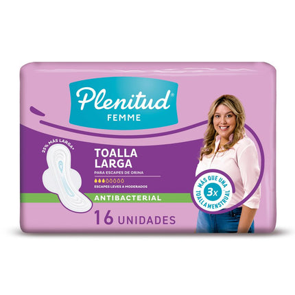 Toallas Higiénicas Plenitud Femme Larga 16 un.