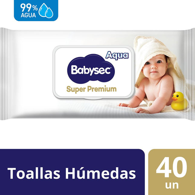 Toallas Húmedas Babysec Super Premium 40 un.