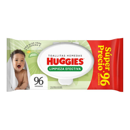 Toallas Húmedas Huggies Limpieza Efectiva 96 un.