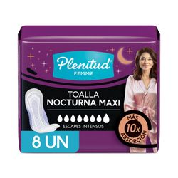 Toallas Incontinencia Plenitud Femme Nocturna 8 un.