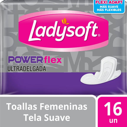 Toallas Higiénicas Ladysoft Diurna Powerflex 16 un.