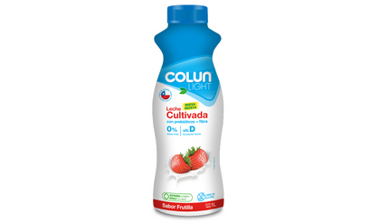Leche cultivada light frutilla Colun, 1 L | Apishop