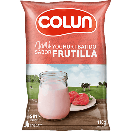 Yogurt Batido Colun Frutilla Bolsa 1 kg