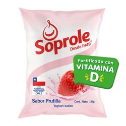 Yogurt Batido Soprole Sin Lactosa Frutilla Bolsa 1 kg - Soprole | Apishop