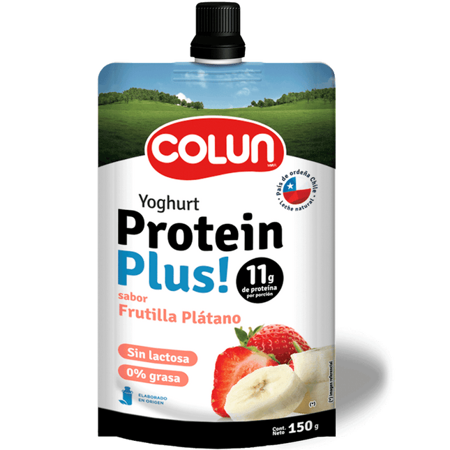 Yogurt Colun Protein Plus Frutilla-Plátano 150 g