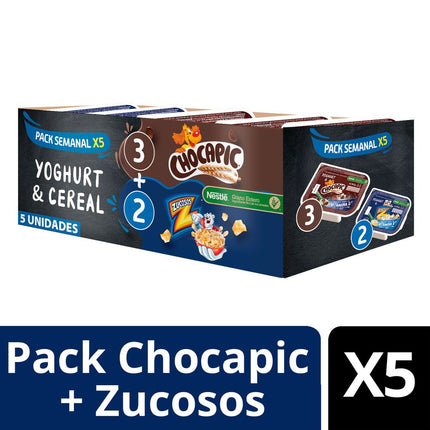 Yogurt + Cereal Nestlé Chocapic + Zucosos Multipack 710 g