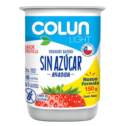 Yogurt Colun Sin Azúcar Frutilla 150 g