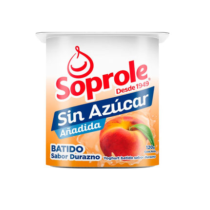 Yogurt Soprole Sin Azúcar Durazno 120 g