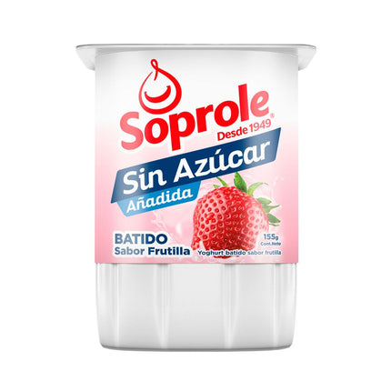 Yogurt Soprole Sin Azúcar Frutilla 155 g