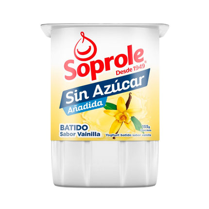 Yogurt Soprole Sin Azúcar Vainilla 155 g