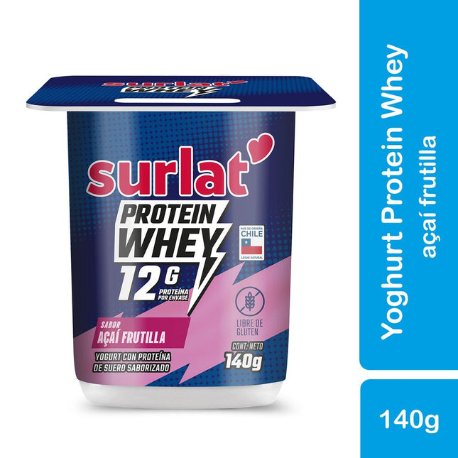 Yogurt Surlat Whey Protein Frutilla 140 g