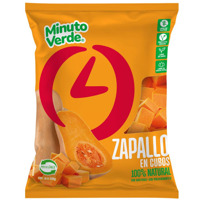 Zapallo en Cubos Minuto Verde 500 g