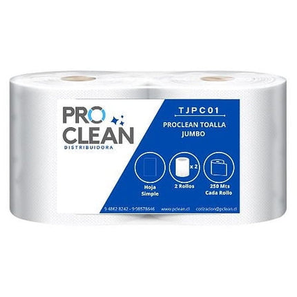Papel higiénico jumbo 4 Rollos X 500 Metros