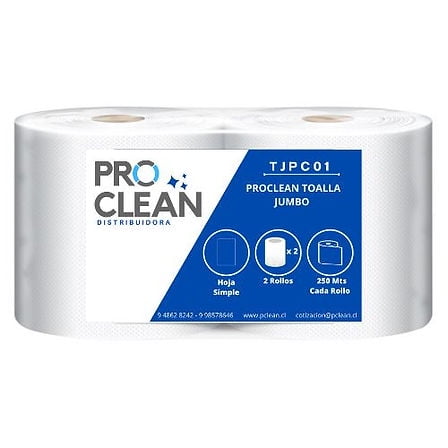 Papel higiénico jumbo 4 Rollos X 500 Metros