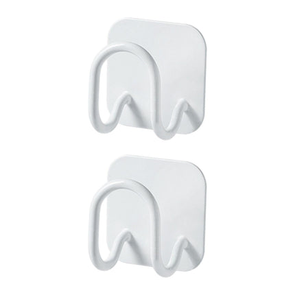 Ganchos De Pared Adhesivos, Soporte De Esponja Fuerte Para Baño, Hogar, Blanco, 2 Piezas
