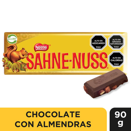 Chocolate con Almendras Barra, 90 g