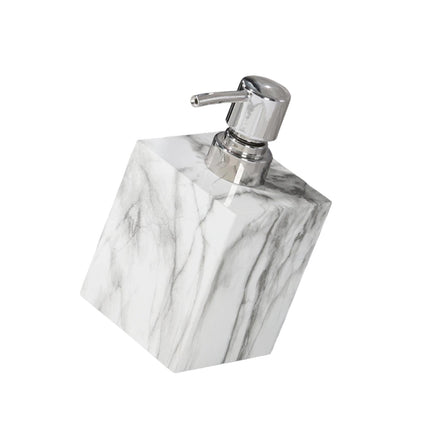 Dispensador De Jabón Rústico, Botella De Loción Con Bomba Vacía Para Cocina, Baño, Baño, Blanco Y Plateado
