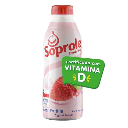 Yoghurt Batido Frutilla Botella, 1000 ml | Apishop