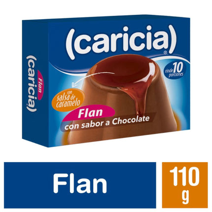 Flan Chocolate Con Caramelo, 110 g - Caricia | Apishop