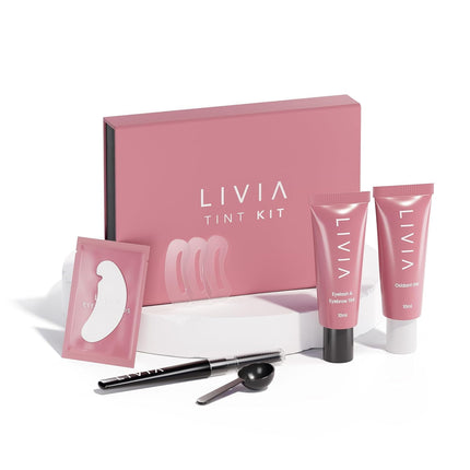Set de color de pestañas y cejas Livia Black Vegan 4 semanas