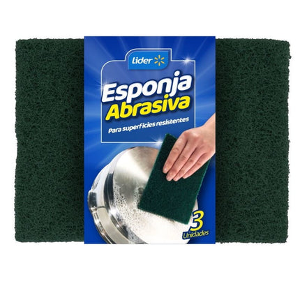 Esponja Abrasiva, 3 Un