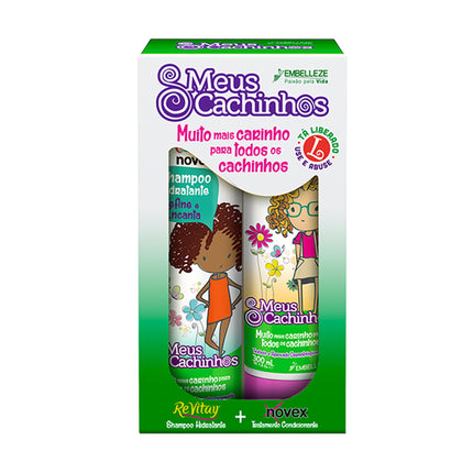 Shampoo + acondicionador para rulos crespo niñas