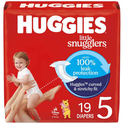 Pañales Huggies Little Snugglers Talla 5 para bebé (12-13 kg) 19 piezas