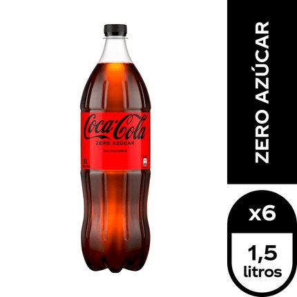 COCA-COLA ZERO AZUCAR 6X1,5 LTS