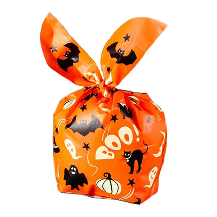 Bolsas De Dulces De Halloween Bolsas De Regalo De Recuerdo De Fiesta Para Celebración Fiesta De Halloween Naranja B 17cmx10cm