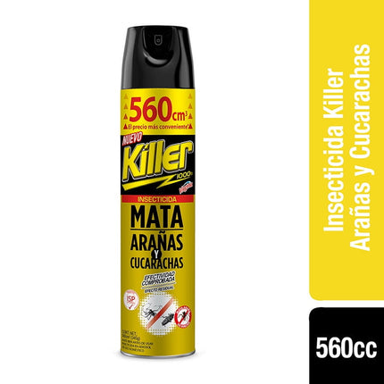 Insecticida Aerosol Mata Arañas y Cucarachas, 560 ml