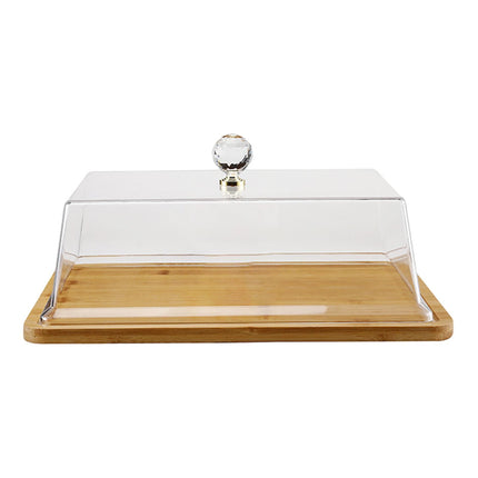 Soporte Para Tartas Con Tapa De Cristal Para Almacenar Postres, Tiendas De Postres, Hoteles, Galletas, Etc.