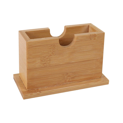 Servilletero De Bambú, Soporte De Almacenamiento De Papel Higiénico Para Restaurante, Coche, Hogar, Vertical