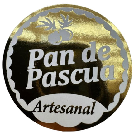 Sticker Pan De Pascua 100un 38mm