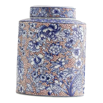 Tarro De Té De Cerámica Coleccionable Del Bote Del Té De La Porcelana Para El Café Del Hotel El 12cmx15.3cm