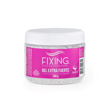 Gel capilar Fixing Gel Extra Fuerte Pote, 500 g