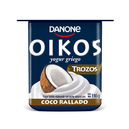 Yoghurt Griego con Ralladuras y Sabor a Coco Pote, 110 g | Apishop