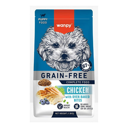 Wanpy Alimento Completo Grain Free Puppy 1.5 Kg Sabor Pollo